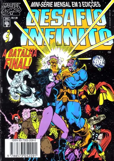 Capa da HQ Guerra Infinita Marvel